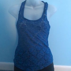 womans lace see thru blouse